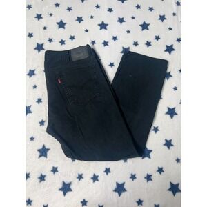 Levi's 513 Black Jeans W38 L30 Slim Straight Men's Denim Pants